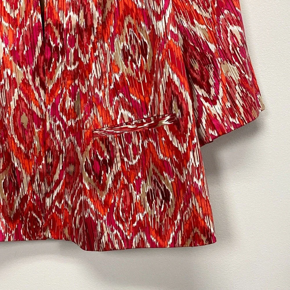 Maggie Barnes for Catherines Open Blazers Women Plus Sz 3x‎ Abstract Print
